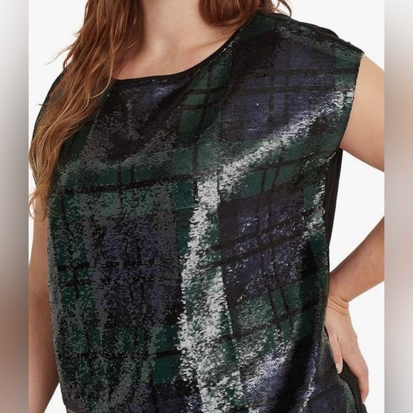 Lauren Ralph Lauren- Women’s Sequined Top - Size 3X - Picture 2 of 6